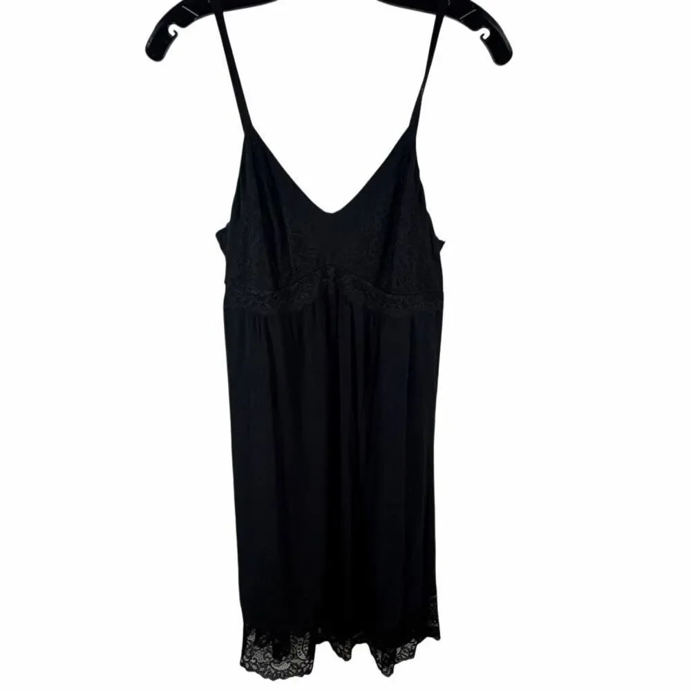 Soma black chemise night dress - size m